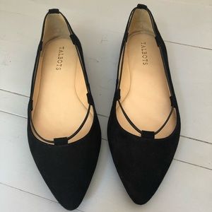 Talbots black suede flats